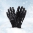 Rękawiczki sportowe do telefonu zimowe (rozmiar XL) - czarne