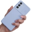 Etui CamShield Soft Silicone Case do Samsung Galaxy S23 Plus jasnoniebieskie