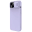 Etui NiLLKiN CamShield Silky Silicone Case do iPhone 15 Plus jasnofioletowe