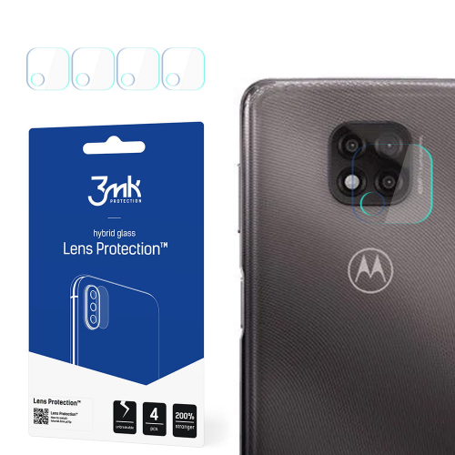 Szkło hybrydowe na aparat (4szt) 3mk Lens do Motorola Moto G Power 2021