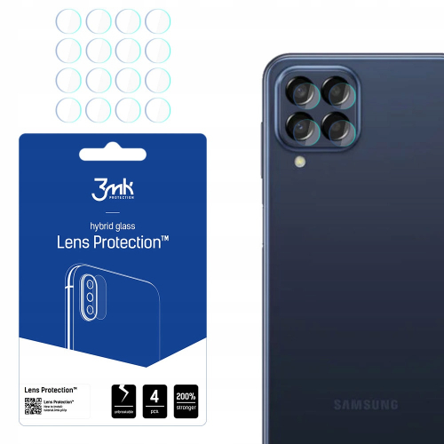 Szkło hybrydowe na aparat (4szt) 3MK FlexibleGlass Lens do Samsung Galaxy M33 5G