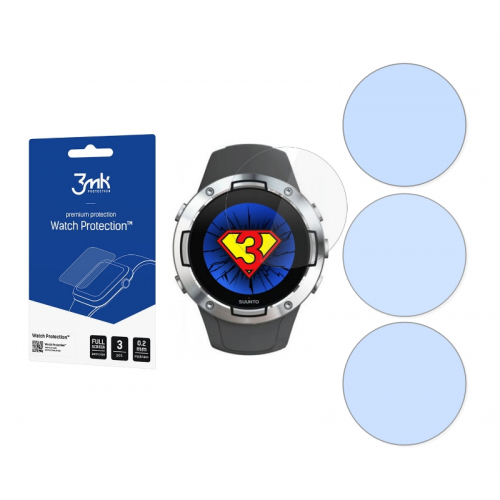 Szkło hybrydowe (3 szt.) 3MK Watch Protection do Suunto 5 Watch