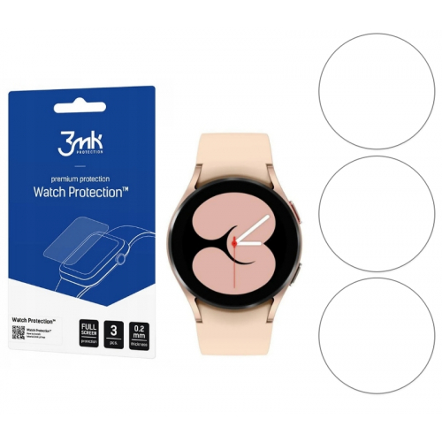 Szkło hybrydowe (3 szt.) 3MK Watch Protection do Samsung Galaxy Watch 4 40mm