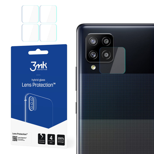 Szkło hybrydowe na aparat (4szt) 3MK FlexibleGlass Lens do Samsung Galaxy A42 5G