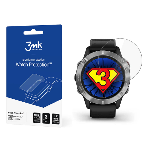 Szkło hybrydowe (3 szt.) 3MK Watch Protection do Garmin 6X