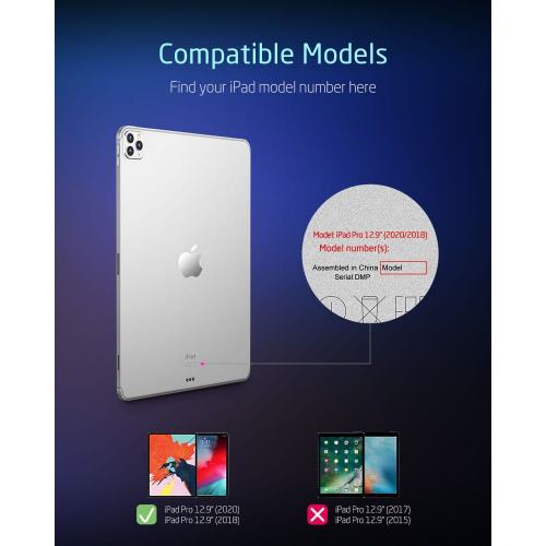 Szkło hartowane z ramką montażową ESR do Apple iPad Pro 12.9 2020 / 2018