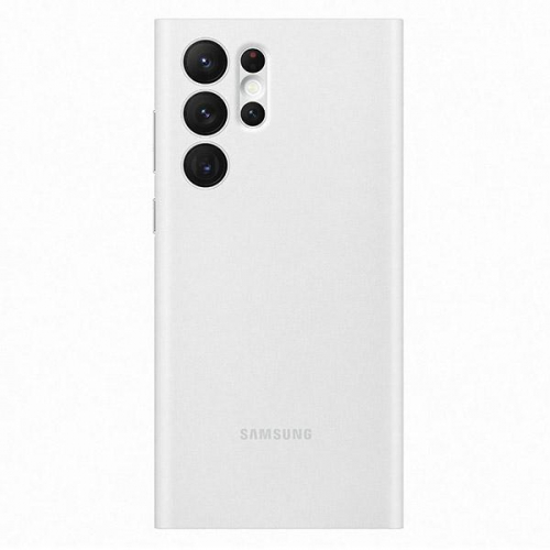 Etui Samsung Clear View Cover do Galaxy S22 Ultra biały