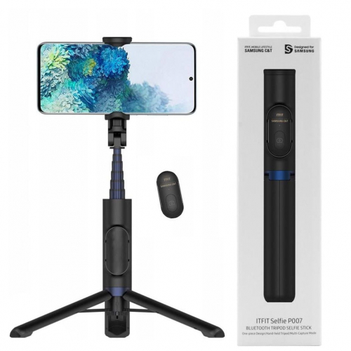 Uchwyt kijek statyw tripod selfie stick Samsung czarny