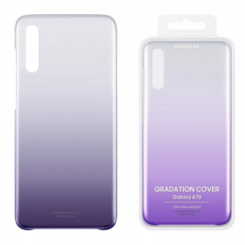 Etui case Samsung Gradation Cover do Galaxy A70 fioletowe (EF-AA705CVEGWW)