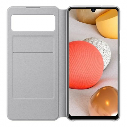 Oryginalne etui S View Wallet Cover do Samsung Galaxy A42 5G białe