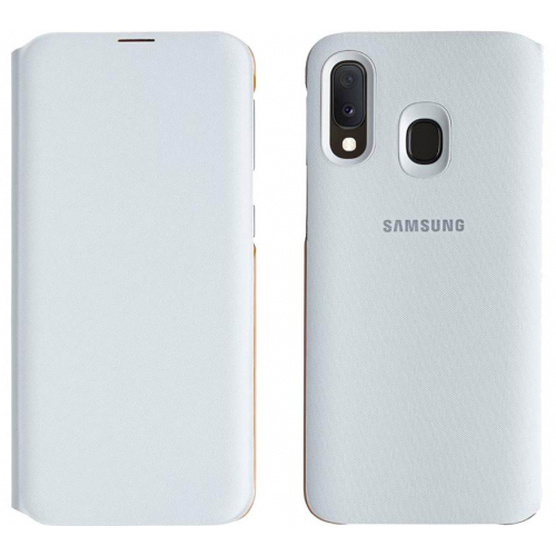 Oryginalne etui Wallet Cover do Samsung Galaxy A20e biały