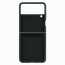 Etui SAMSUNG Leather Flip Cover do Galaxy Z Flip 3 zielone