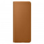 Etui Samsung Leather Flip Cover do Galaxy Z Fold 3 brązowe