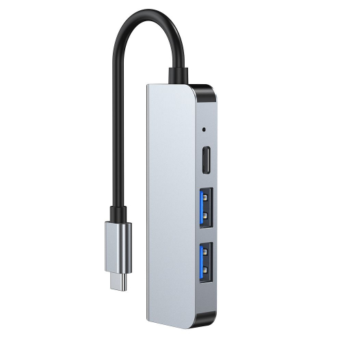 Adapter HUB 4w1 Tech-Protect V2 USB / USB-C / HDMI szary