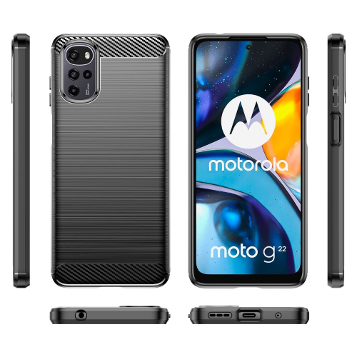 Etui pancerne KARBON do Motorola Moto G22 czarne