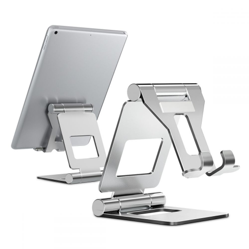Aluminiowy Stojak / Uchwyt Biurkowy Tech-Protect Z10 na telefon / tablet srebrny