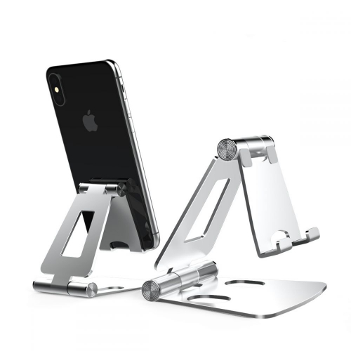 Aluminiowy Stojak / Uchwyt Biurkowy Tech-Protect Z16 na telefon / tablet srebrny