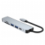 Adapter HUB 6w1 Tech-Protect V4 USB / USB-C / HDMI / micro SD / TF szary