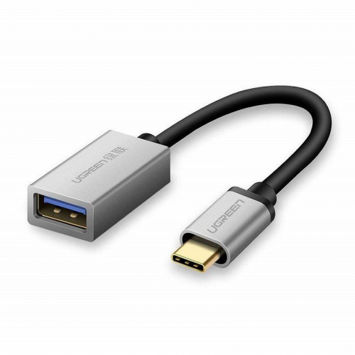 Adapter OTG USB-C 3.0 UGREEN aluminiowy srebrny