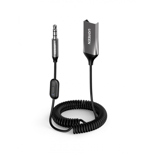 OUTLET Adapter audio Bluetooth 5.0 UGREEN, USB, AUX czarny
