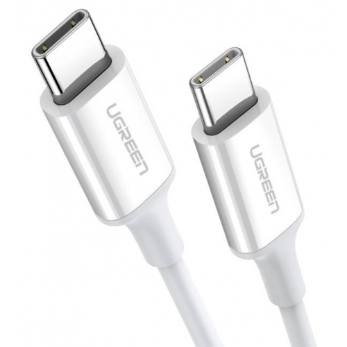 Kabel USB-C do USB-C UGREEN US264, 60W, 0.5m biały