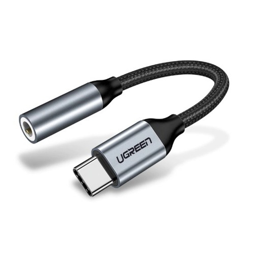Adapter audio USB-C do mini jack 3,5mm UGREEN czarny