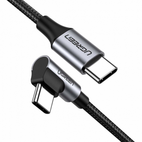 Kabel kątowy USB-C do USB-C UGREEN QC 3.0 PD 3A 60W 1m