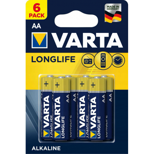 Baterie alkaliczne 6 sztuk VARTA Longlife LR6 AA