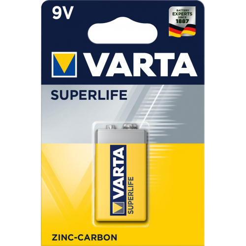 Baterie cynkowo-węglowa VARTA Superlife 9V 6F22