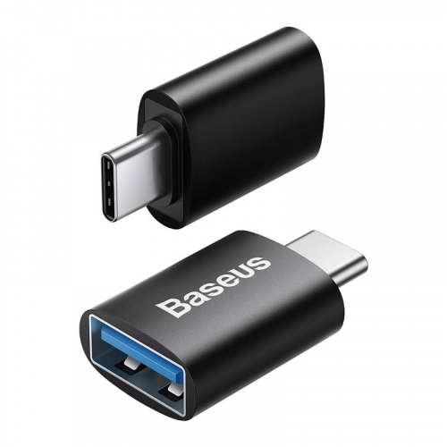 Adapter / przejściówka Baseus OTG USB-A do USB-C czarny