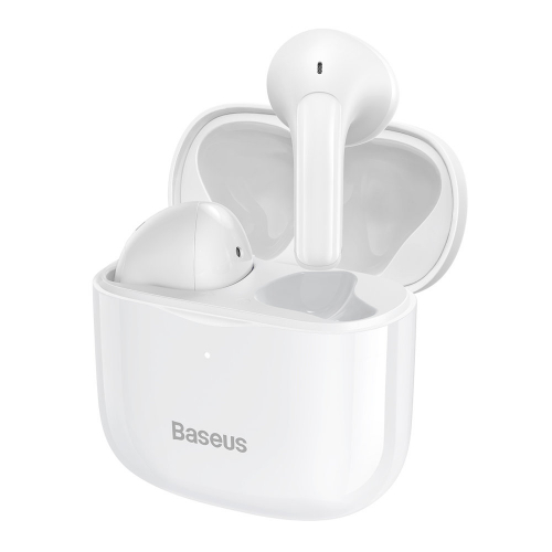 Bezprzewodowe słuchawki Baseus Encok E3 TWS, Bluetooth 5.0 IP64 białe