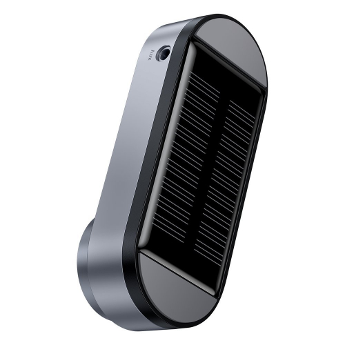 Baseus solarny odtwarzacz MP3 transmiter FM Bluetooth 5.0 czarny