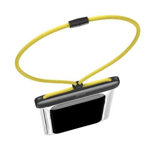 Baseus uniwersalny wodoodporny pokrowiec etui na telefon (max 7,2'') IPX8 żółty