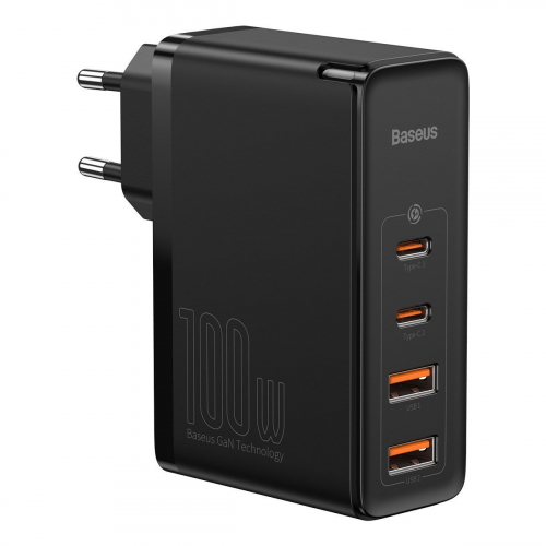 Ładowarka sieciowa Baseus GaN2 Pro 2x USB + 2x USB-C 100W czarna