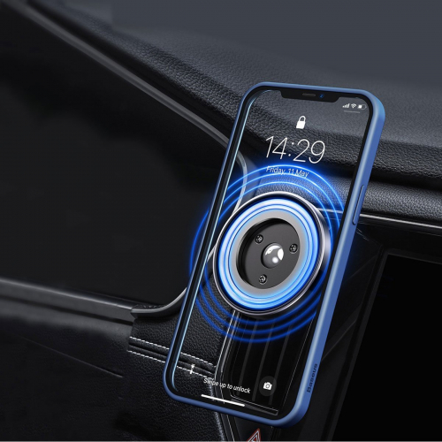 OUTLET Magnetyczny uchwyt samochodowy Baseus Radar do kratki lub na deskę do iPhone 12 czarny