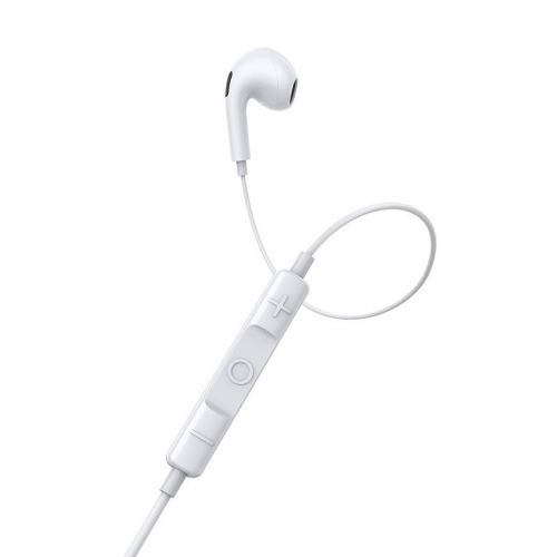 OUTLET Słuchawki douszne z mikrofonem USB-C Baseus Encok C17 białe