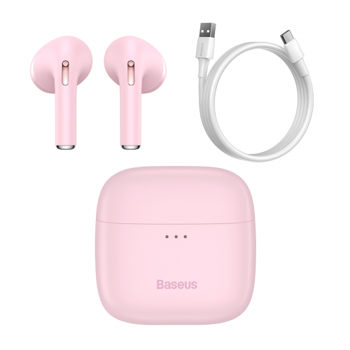 Bezprzewodowe słuchawki Baseus Bowie E8 TWS, Bluetooth 5.0 różowe