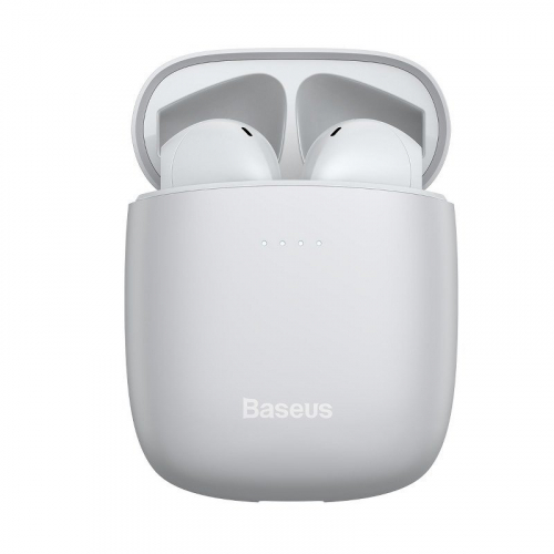 Bezprzewodowe słuchawki Baseus Encok W04 TWS, Bluetooth 5.0 białe