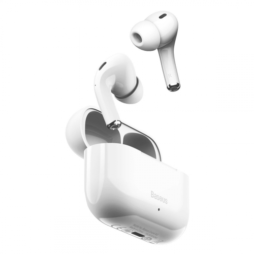Bezprzewodowe słuchawki Baseus Encok W3 TWS, Bluetooth 5.0 białe