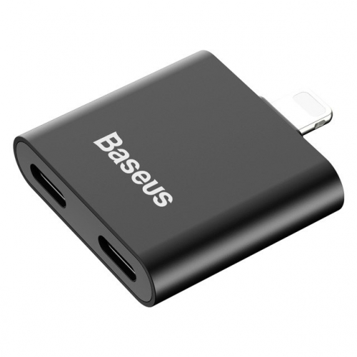 Adapter / przejściówka Baseus L39 2x Lightning do iPhone'a czarna