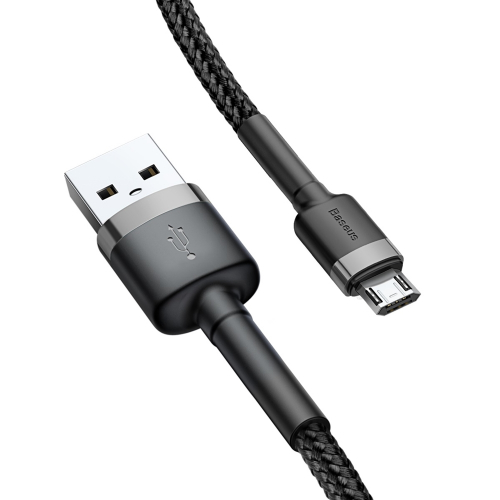 Kabel dwustronny USB do microUSB Baseus Cafule 1m czarny