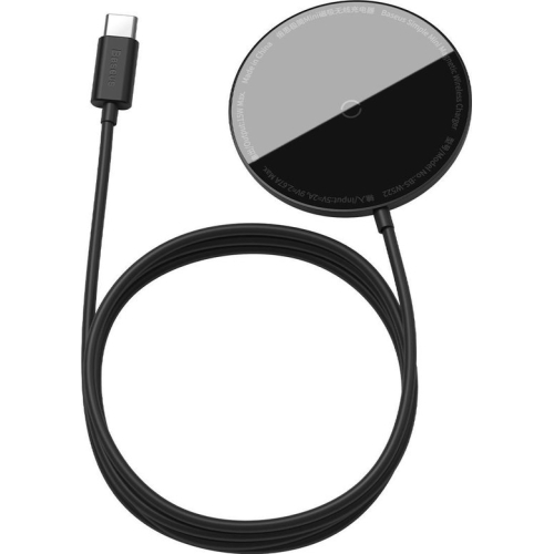 Ładowarka magnetyczna Qi Baseus Simple 15W do iPhone 12/Pro/Max czarna