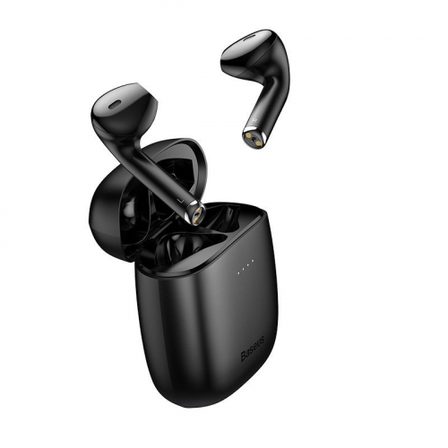 Bezprzewodowe słuchawki Baseus Encok W04 TWS, Bluetooth 5.0 czarne