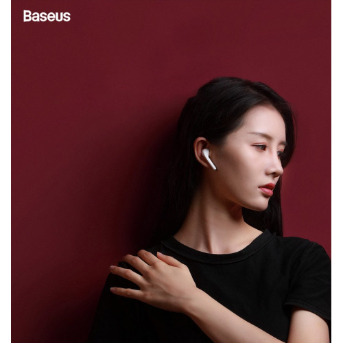 Bezprzewodowe słuchawki Baseus Encok W04 TWS, Bluetooth 5.0 czarne