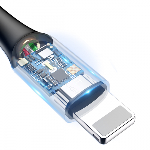 Kabel Baseus Intelligent Power-off USB do Lightning iPhone 1m 2.4A czarny
