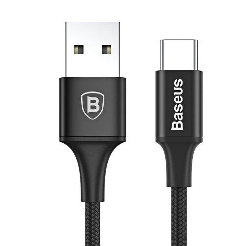 Kabel Baseus Rapid Series LED USB-C 2A 1m 2A czarny