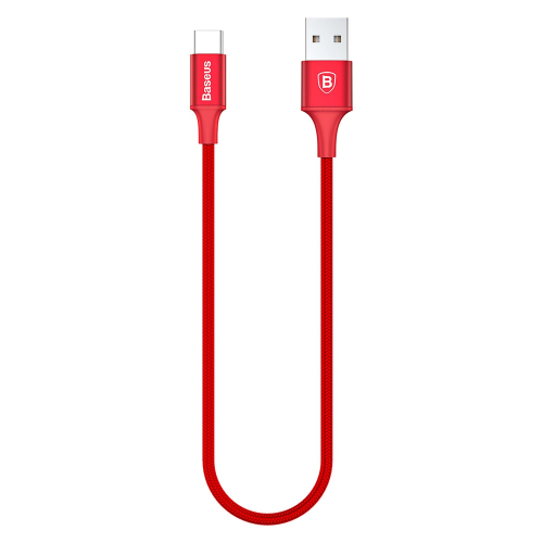 Kabel Baseus Rapid Series LED USB-C z podświetleniem 1m 2A czerwony