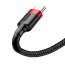 Wzmocniony kabel Baseus USB-C Typ C 2A 2m czarno-czerwony