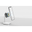 Stojak magnetyczny Baseus Swan MagSafe z ładowarką indukcyjną do iPhone 12 biały