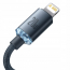 Wytrzymały kabel Baseus Crystal USB-C / Lightning PD 20W 1,2m czarny